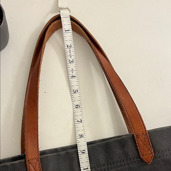 Madewell dark navy Tote with Brown leather Handles - Picture 14 of 16